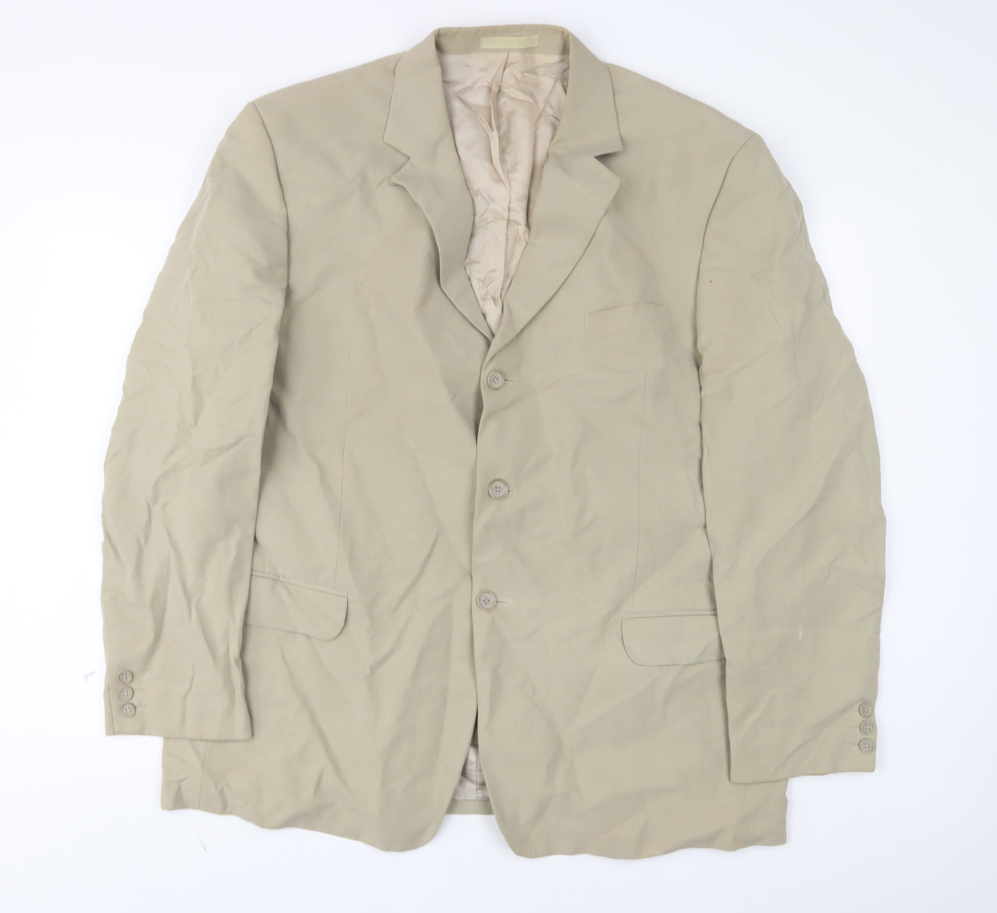 Maine Mens Beige Lyocell Jacket Suit Jacket Size 46 Regular