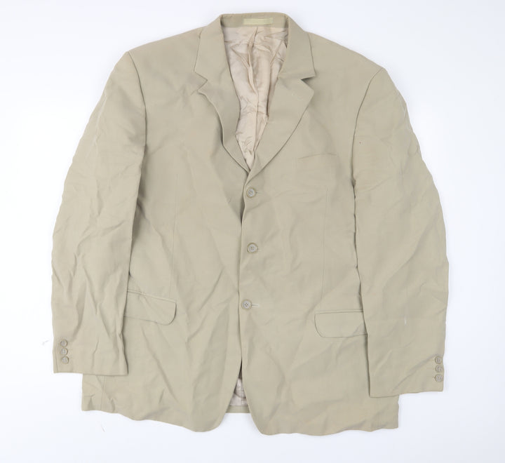 Maine Mens Beige Lyocell Jacket Suit Jacket Size 46 Regular