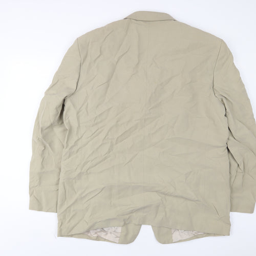 Maine Mens Beige Lyocell Jacket Suit Jacket Size 46 Regular