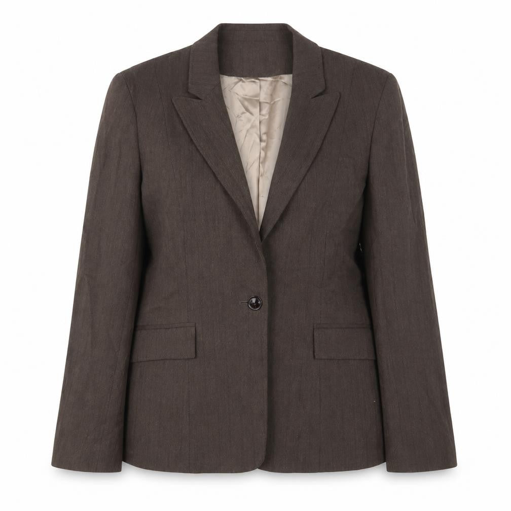 Debenhams Womens Brown Jacket Blazer Size 16 Button