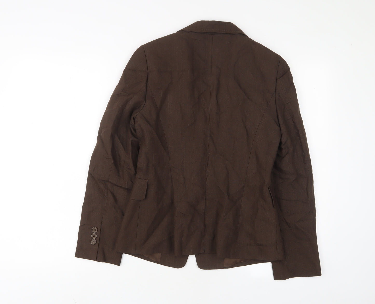 G2000 Womens Brown Jacket Blazer Size 10 Button