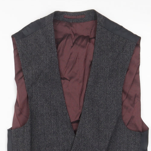 NEXT Mens Grey Wool Jacket Suit Waistcoat Size S Regular