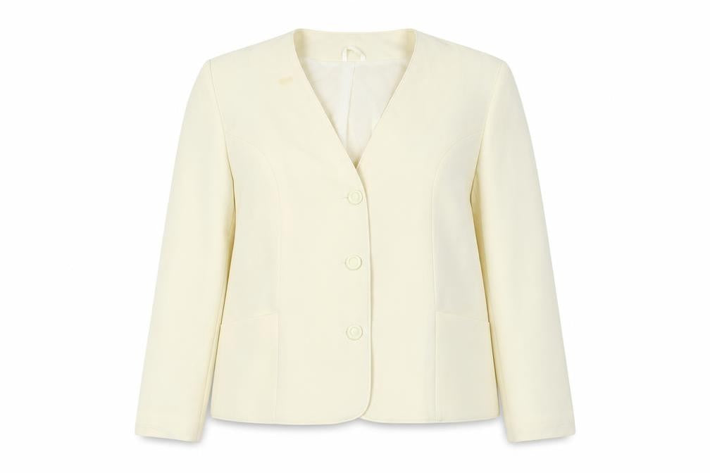 Debenhams Womens Ivory Jacket Size 18 Button