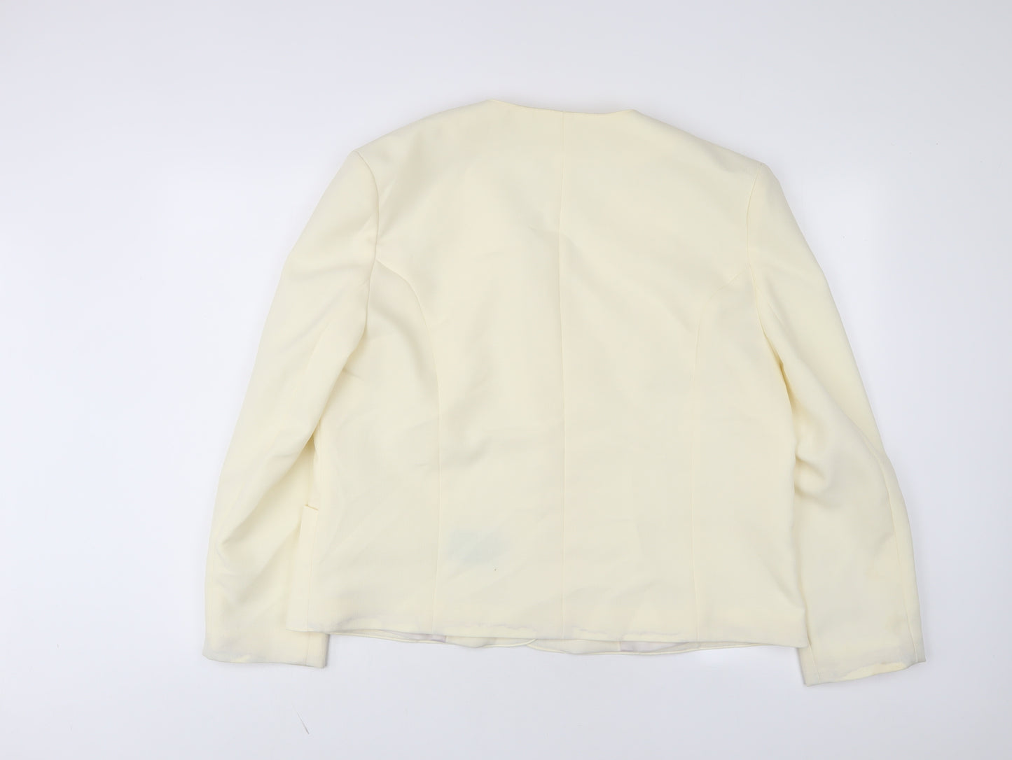 Debenhams Womens Ivory Jacket Size 18 Button