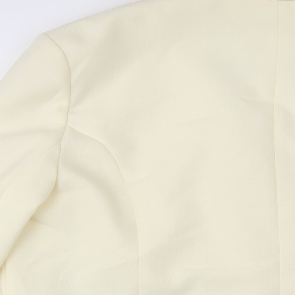 Debenhams Womens Ivory Jacket Size 18 Button