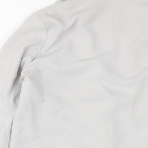 Topshop Womens Grey Jacket Blazer Size 8 Button