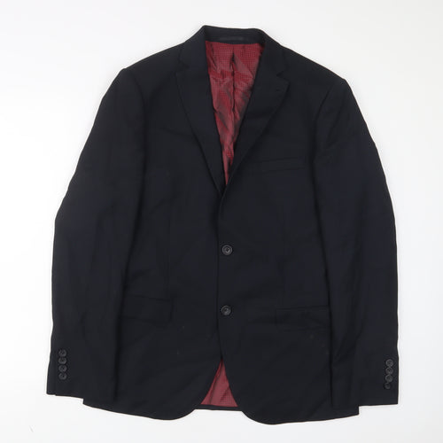 NEXT Mens Blue Polyester Jacket Suit Jacket Size 40 Regular