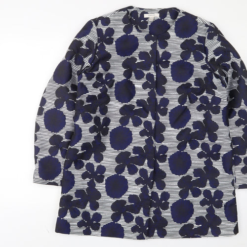 Precis Womens Blue Floral Jacket Size 14