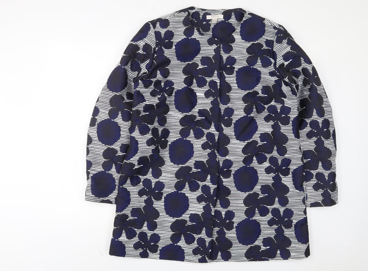 Precis Womens Blue Floral Jacket Size 14
