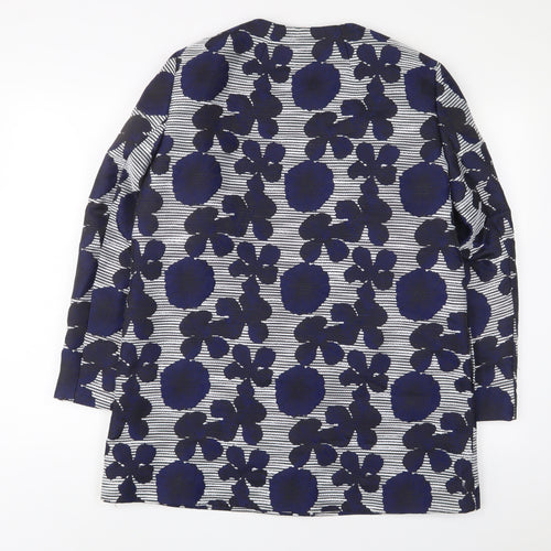 Precis Womens Blue Floral Jacket Size 14