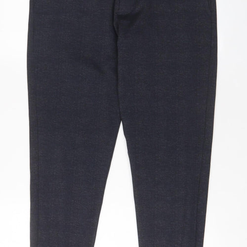 celio* Womens Blue Polyester Trousers Size S L30 in Regular Hook & Eye