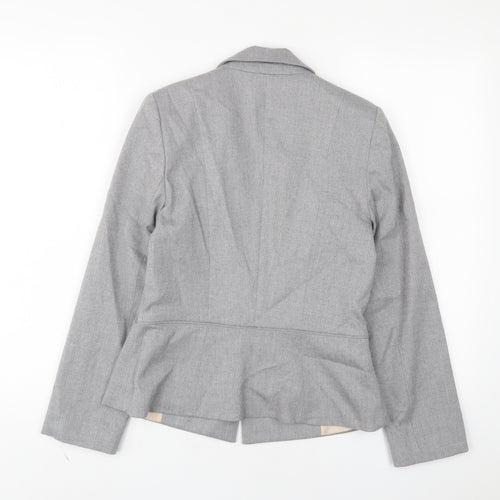 Oasis Womens Grey Jacket Blazer Size 8 Button