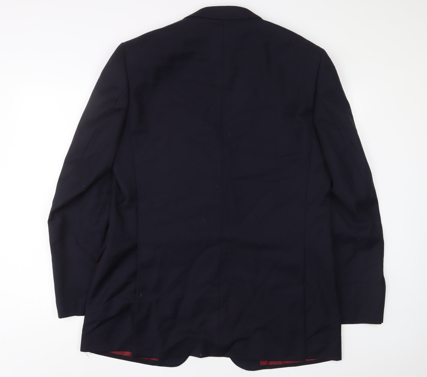 Marks and Spencer Mens Blue Wool Jacket Suit Jacket Size 42 Regular