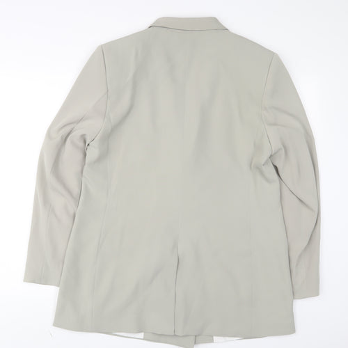 H&M Womens Green Jacket Blazer Size 16 Button