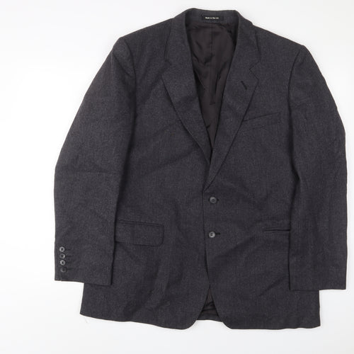 St Michael Mens Grey Wool Jacket Suit Jacket Size 42 Regular