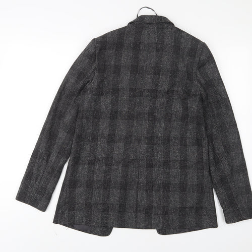 Topshop Womens Grey Jacket Blazer Size 8 - Open