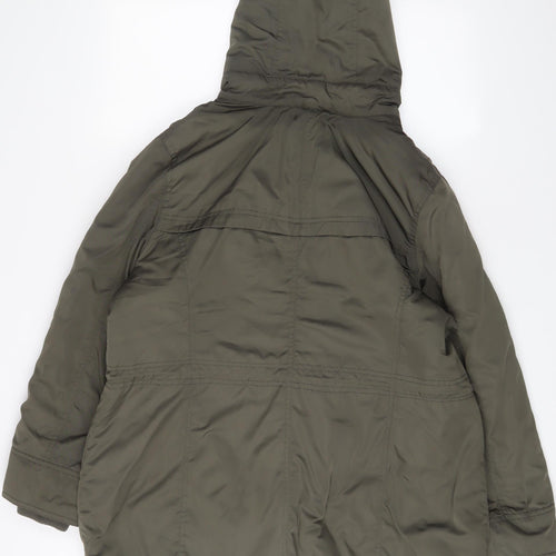 BHS Womens Green Jacket Coat Size 20 Zip