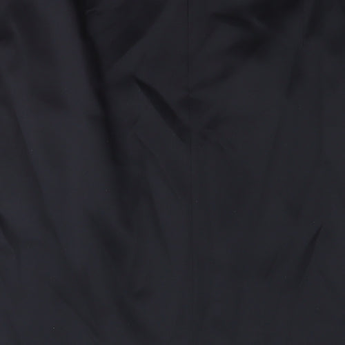 Marks and Spencer Womens Black Polyester A-Line Skirt Size 20 Zip