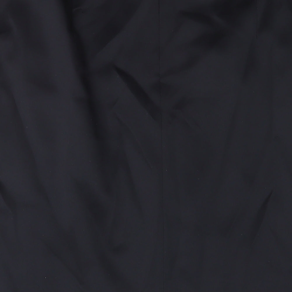 Marks and Spencer Womens Black Polyester A-Line Skirt Size 20 Zip