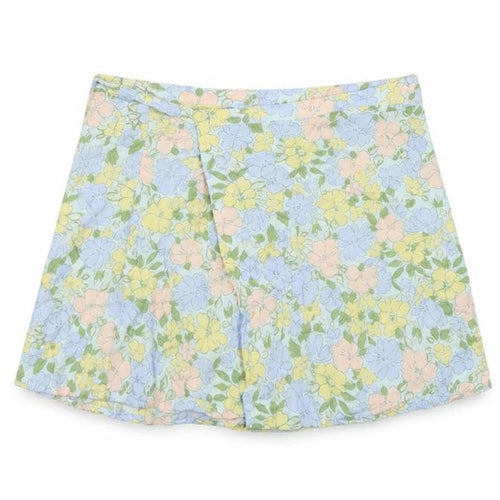 Motel Womens Multicoloured Floral Viscose Wrap Skirt Size S Tie