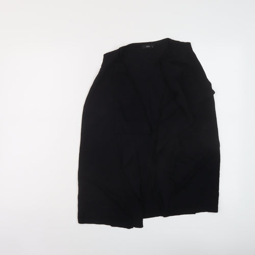 M&Co Womens Black V-Neck Viscose Cardigan Jumper Size 8