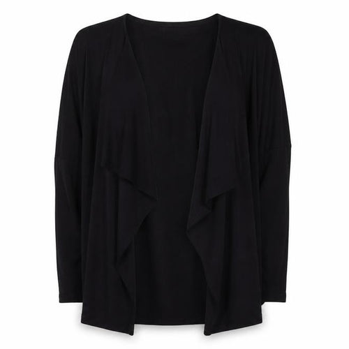 M&Co Womens Black V-Neck Viscose Cardigan Jumper Size 8