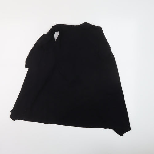 M&Co Womens Black V-Neck Viscose Cardigan Jumper Size 8