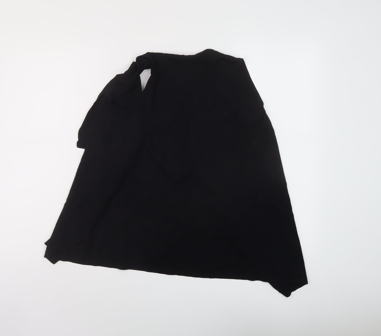 M&Co Womens Black V-Neck Viscose Cardigan Jumper Size 8