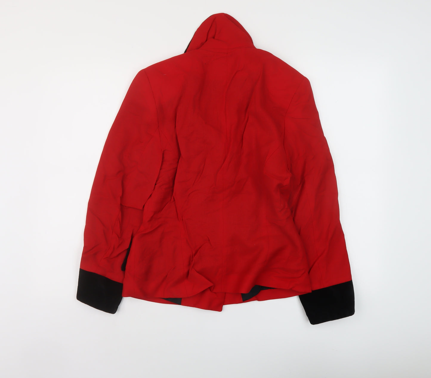 Michael Ambers Womens Red Jacket Size 10 Button