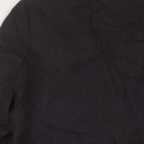 Austin Reed Mens Grey Striped Wool Jacket Suit Jacket Size 42 Regular