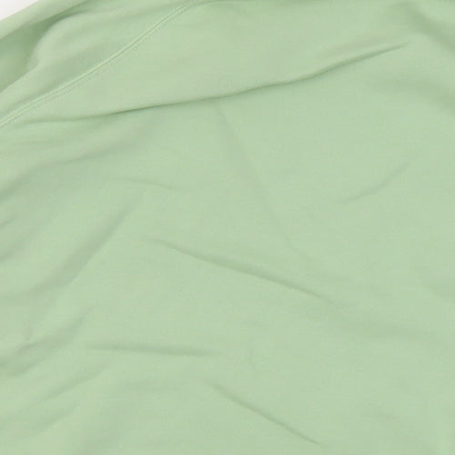 H&M Womens Green Cotton Pullover Sweatshirt Size S Pullover