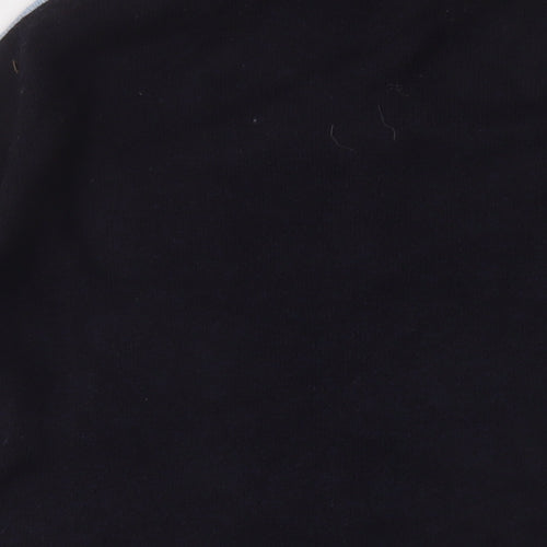 Marks and Spencer Womens Blue Mock Neck Acrylic Tunic Jumper Size M