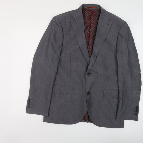 NEXT Mens Grey Wool Jacket Suit Jacket Size 40 Regular