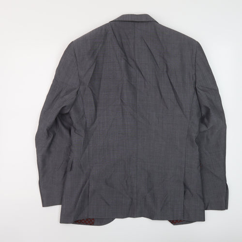 NEXT Mens Grey Wool Jacket Suit Jacket Size 40 Regular