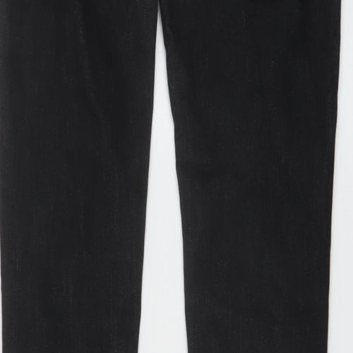 Denim & Co. Womens Black Cotton Skinny Jeans Size 8 L33 in Regular Button
