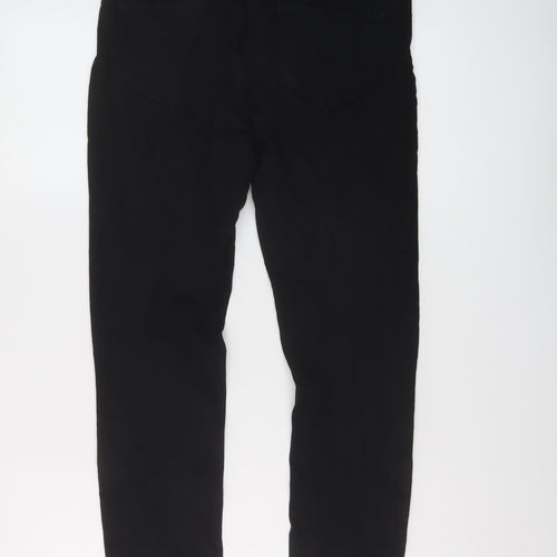 NEXT Womens Black Cotton Jegging Jeans Size 10 L28 in Regular Button