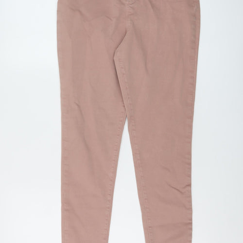George Womens Pink Cotton Jegging Jeans Size 10 L27 in Regular