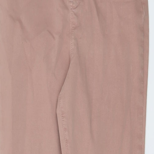 George Womens Pink Cotton Jegging Jeans Size 10 L27 in Regular