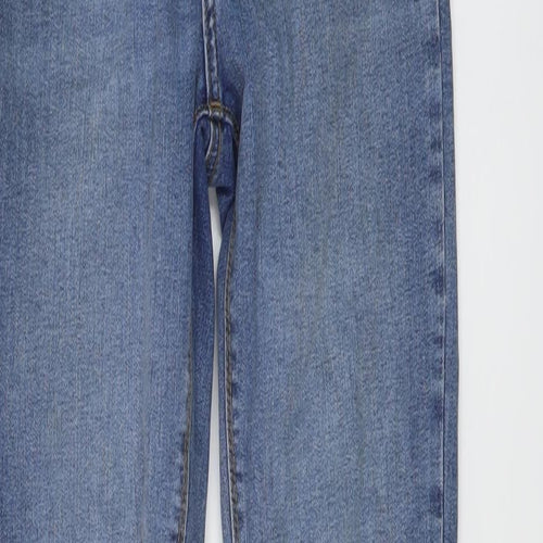 Denim & Co. Womens Blue Cotton Skinny Jeans Size 10 L30 in Regular Button