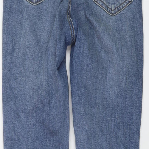 Denim & Co. Womens Blue Cotton Skinny Jeans Size 10 L30 in Regular Button