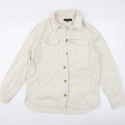 NEXT Womens Beige Jacket Size S Button