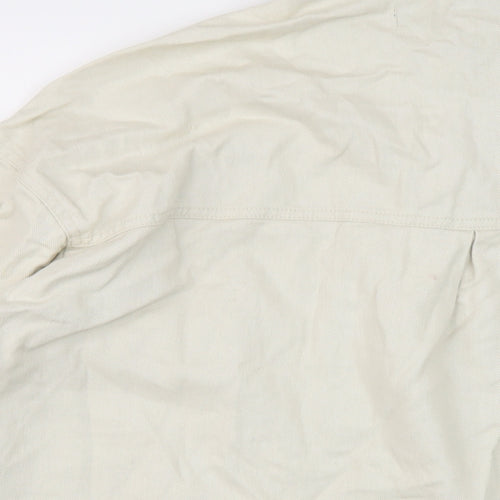 Zara Womens Beige Jacket Size S Snap