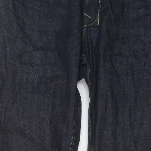 Diesel Mens Blue Cotton Straight Jeans Size 32 in L32 in Regular Button