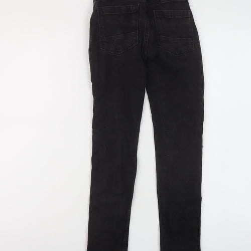 NEXT Boys Black Cotton Skinny Jeans Size 9 Months Regular Button