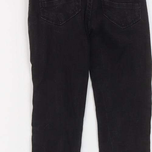 NEXT Boys Black Cotton Skinny Jeans Size 9 Months Regular Button