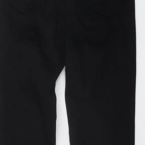Mint Velvet Womens Black Cotton Skinny Jeans Size 8 L27 in Regular Button