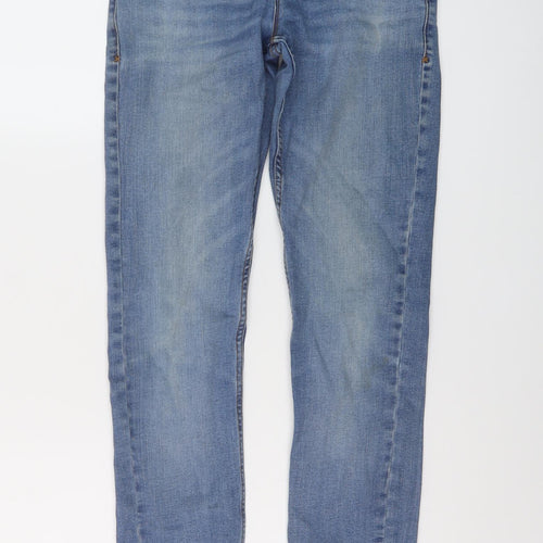 COLLUSION Womens Blue Cotton Skinny Jeans Size 28 in L32 in Regular Button