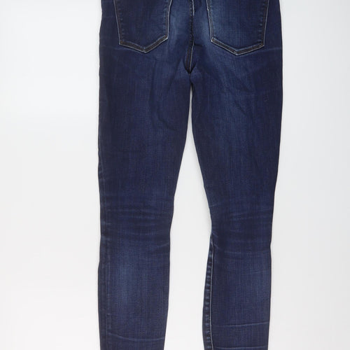 Gap Womens Blue Cotton Skinny Jeans Size 28 in L27 in Regular Button