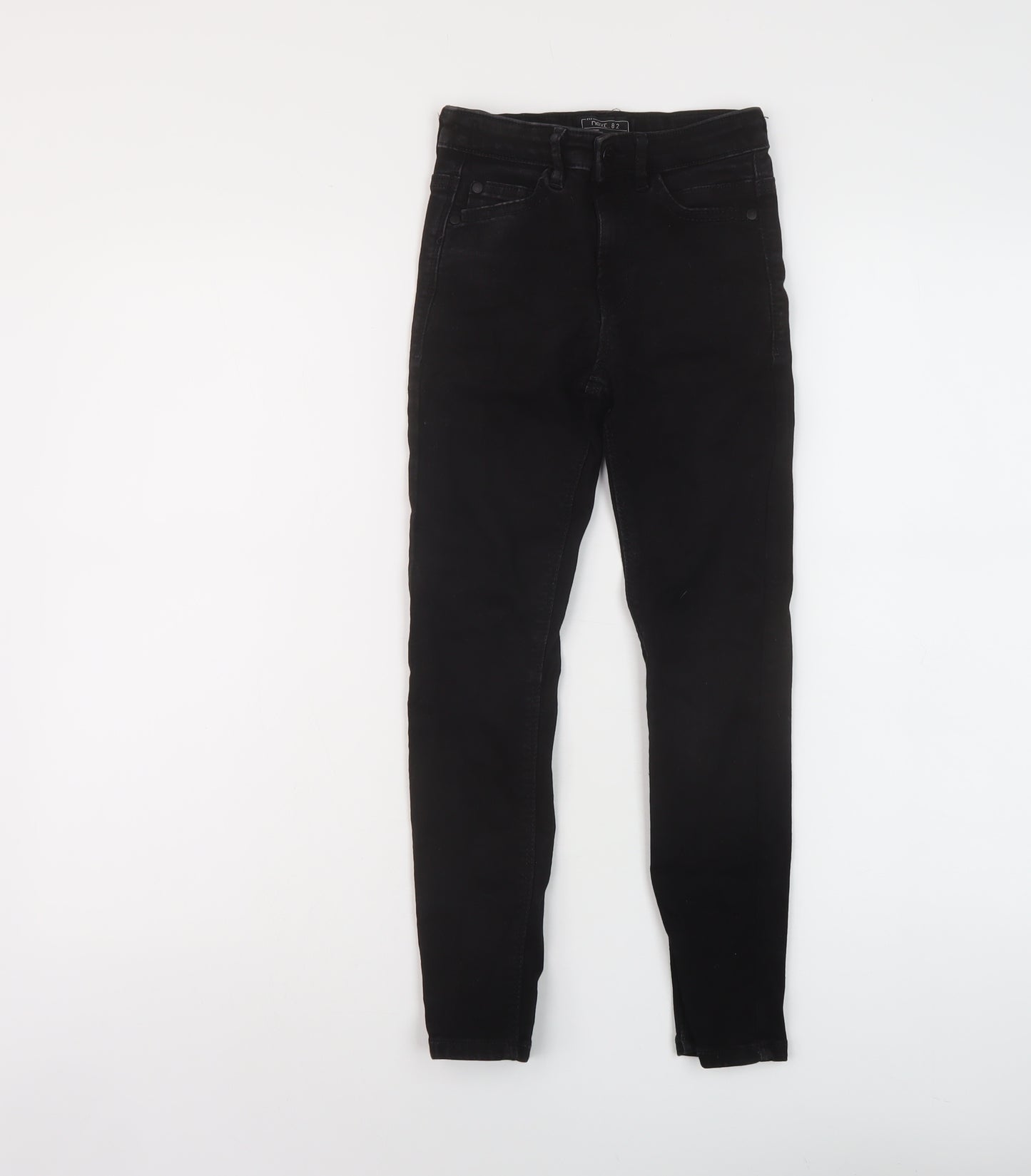 NEXT Boys Black Cotton Skinny Jeans Size 8 Years Regular Button