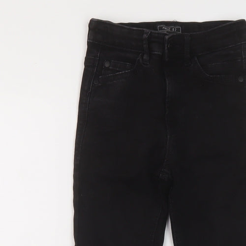 NEXT Boys Black Cotton Skinny Jeans Size 8 Years Regular Button